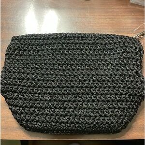 Crochet black small bag NWOT